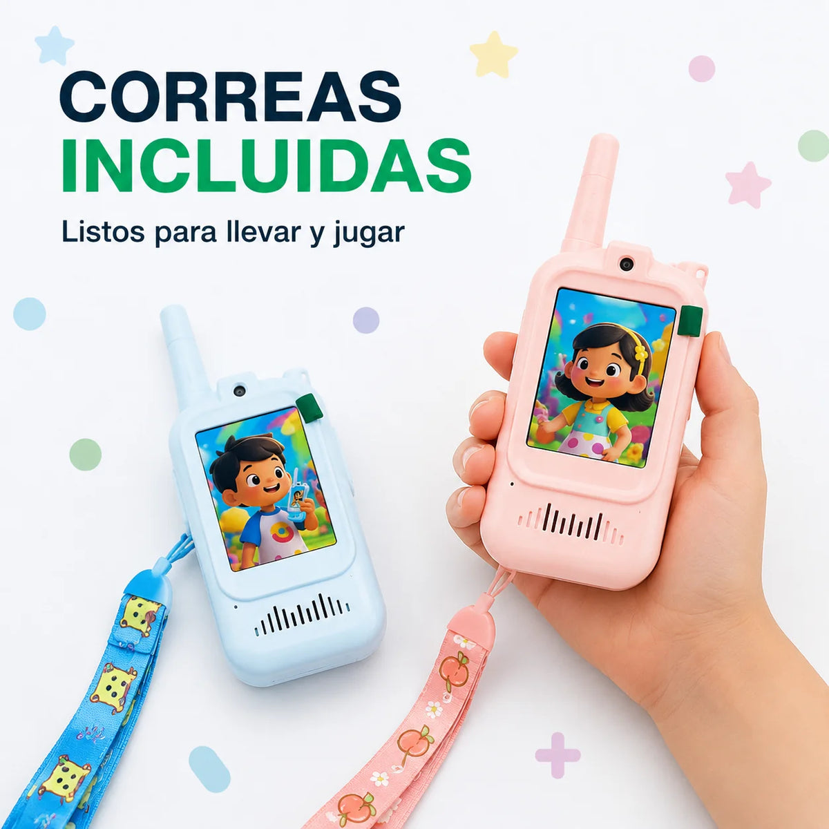 Walkie Talkie para Niños con Cámara – Set x2