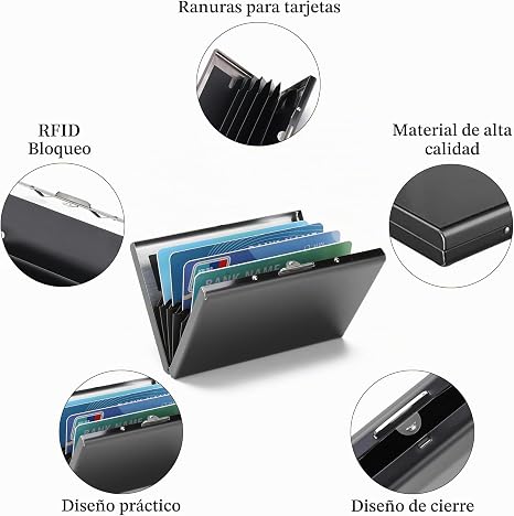 Tarjetero con bloqueo RFID