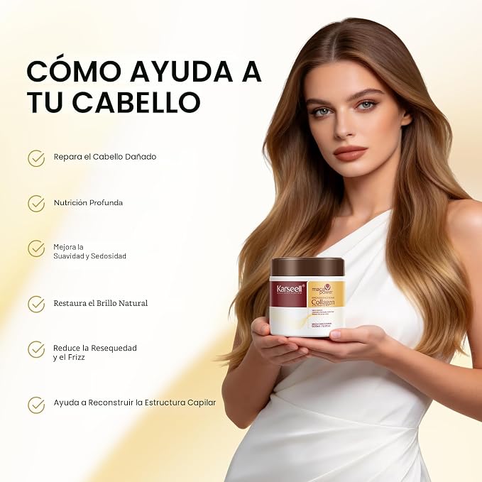 Mascarilla Capilar de Colágeno Karseell 500 GR