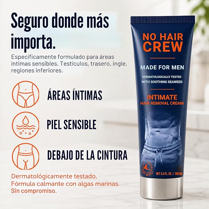 Crema depilatoria íntima para hombres