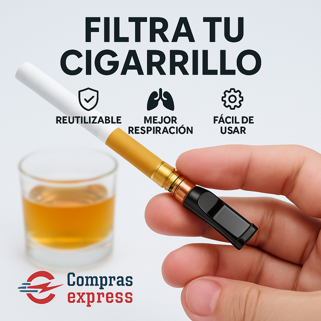 ClearBreath™ – Pack de 5 Filtros Reutilizables 🚬