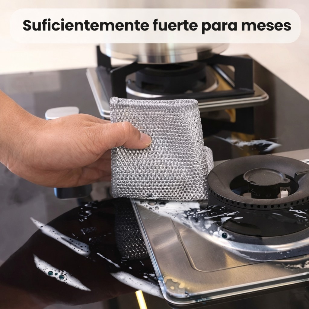 Set 20 Paños de Fibra Metálica Reforzada – Limpieza Total y Duradera