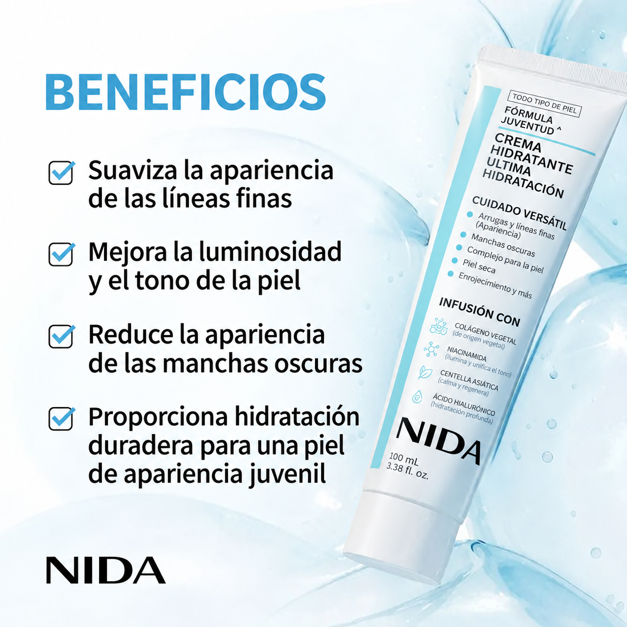Pack x3 Crema Hidratante Formula NIDA