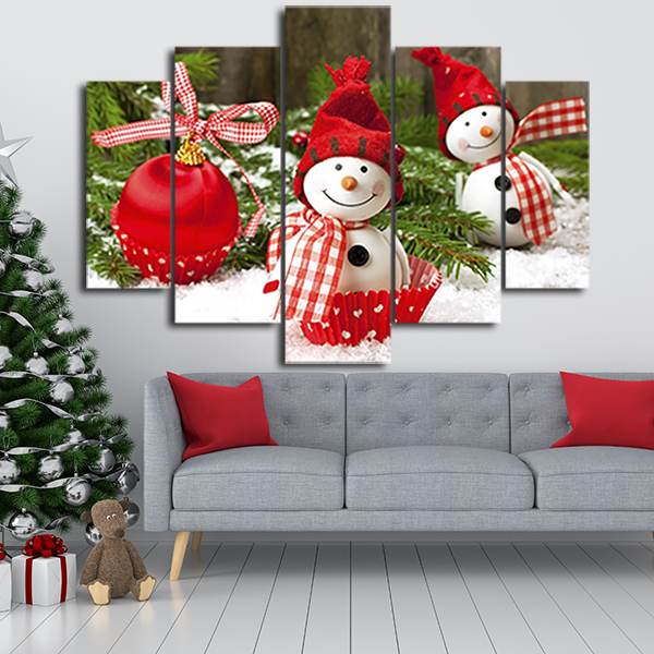 CUADROS NAVIDEÑOS DECORATIVOS set x5🎅🏻🎄