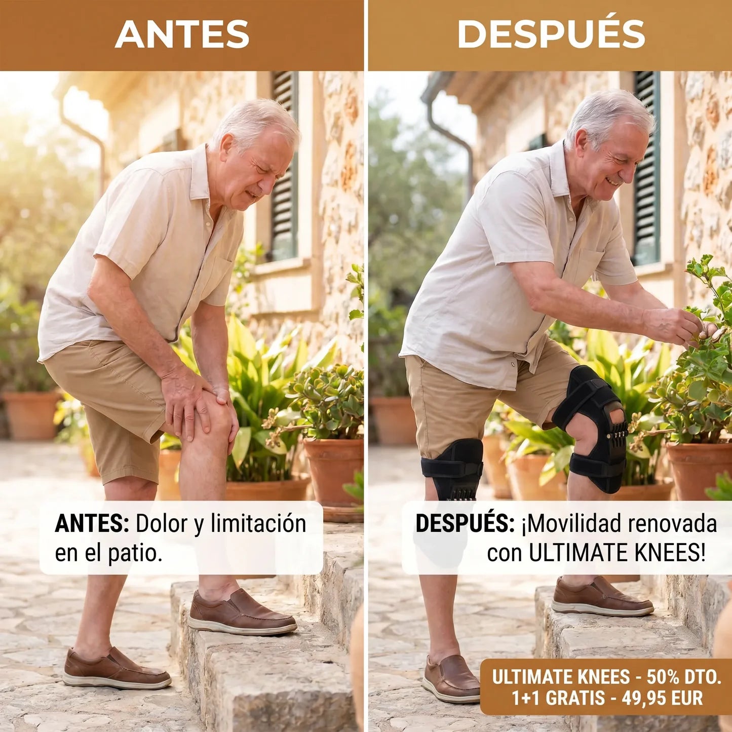 2 Rodilleras ortopédicas