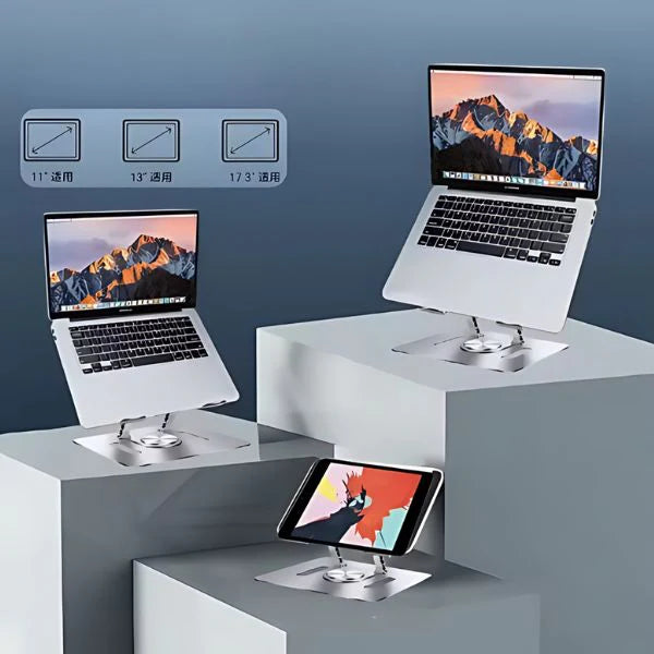 GiraPro®️ Soporte de Laptop con Rotación 360°