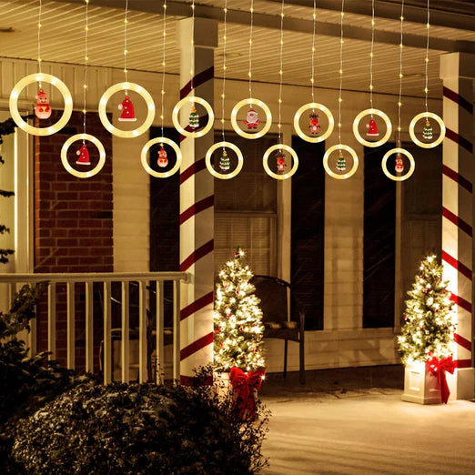 LUCES NAVIDEÑAS COLGANTES LED CON FIGURAS🎄✨