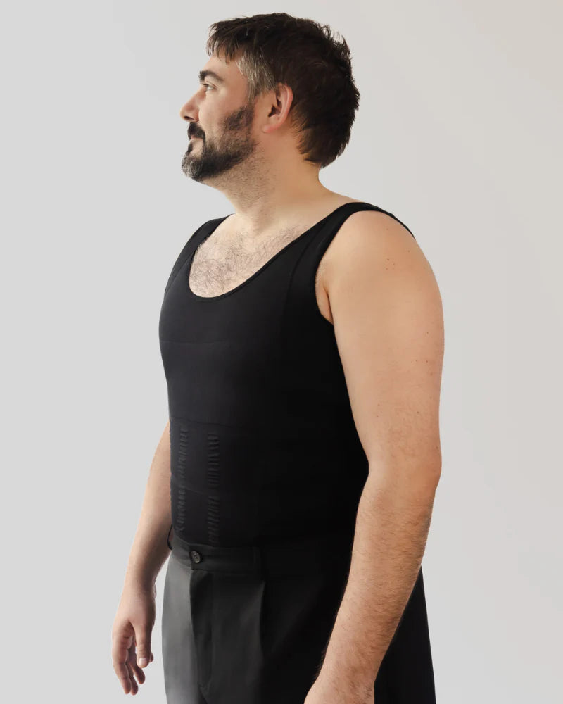 👨Camiseta Reductora de Abdomen Masculina🔥 Luce más firme, más seguro.