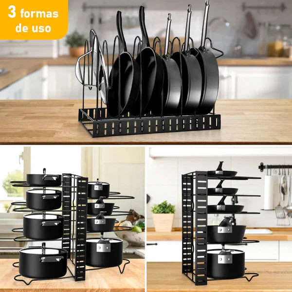 SpaceMax™️ Organizador Ajustable de Ollas