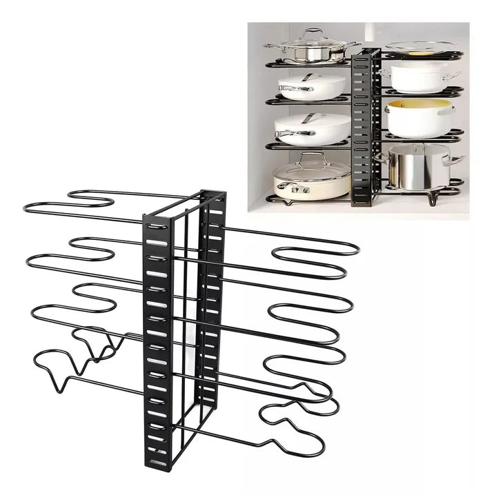 SpaceMax™️ Organizador Ajustable de Ollas