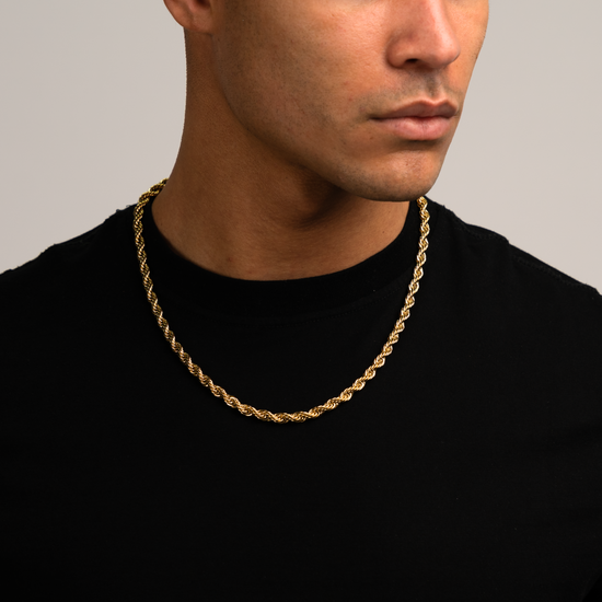 Set Lazo Dorado 18K – Cadena + Pulsera con Presencia y Estilo