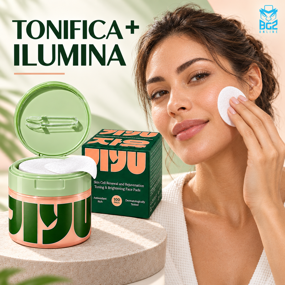 Almohadillas Pulidor Tonificante JiYu x100 unds