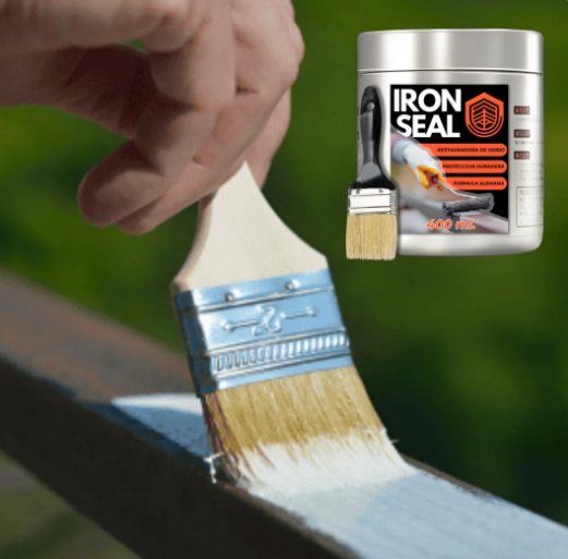 Iron Seal: Restaurador de Metal con Fórmula Alemana 🔥 ¡Compra 1 🛒 Lleva 2 📦 y recibe la Brocha GRATIS 🖌️!