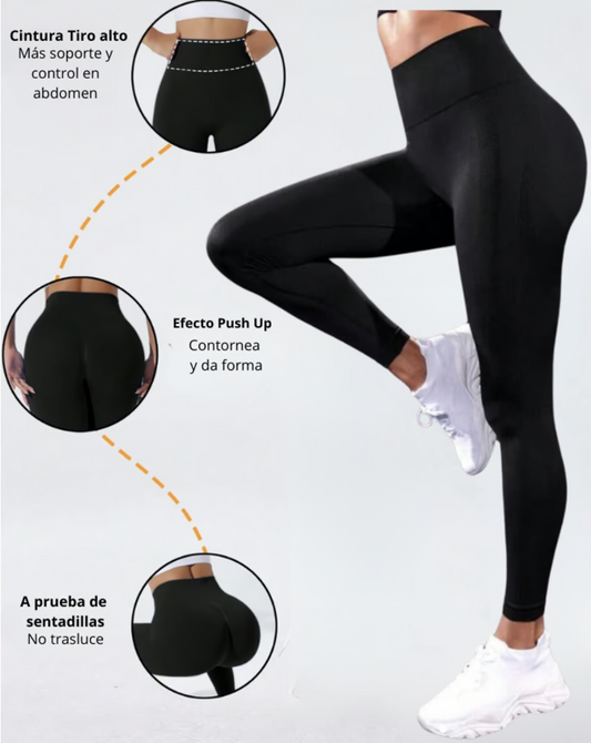 Leggins Push Up Premium LevantaCola + Control de abdomen 🍑