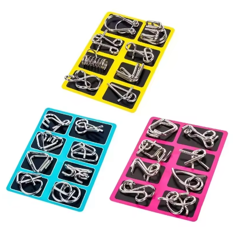 MindMaster™ – Set X8 piezas De Rompecabezas Metálicos