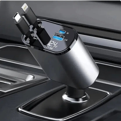 ⚡CARGADOR ULTRARAPIDO - Retráctil para Auto®️