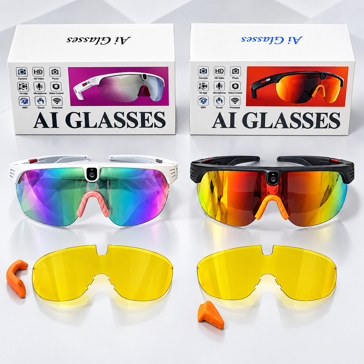 AI Smart Glasses + 1 lente intercambiable