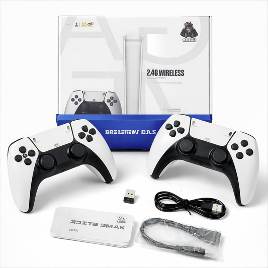 Mini Consola Retro Tipo PS5 + 2 Mandos 🎮 Más de 40.000 juegos clásicos