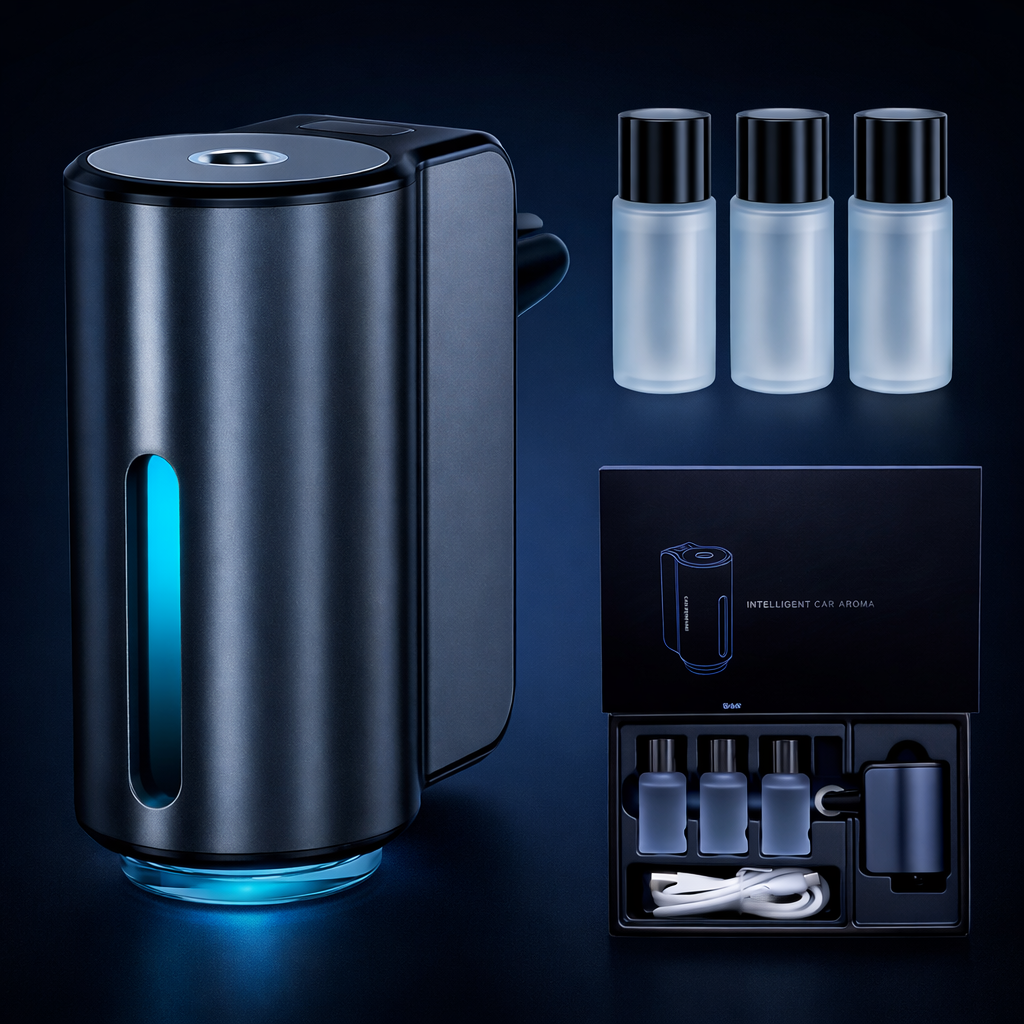 Humidicador Inteligente para Carro + Esencias Premium (Hasta 3 Meses de Aroma)