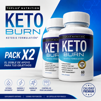 pack x2 Keto Burn Original 120 cápsulas