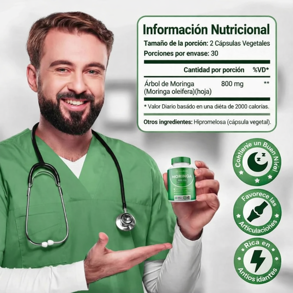 Plan Moringa 2 Meses 120 Capsulas – paga 1 lleva 2✅