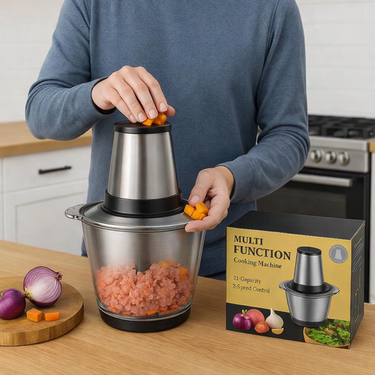 Picador Eléctrico Inox 2 L Profesional +  🎁 EBOOK de Recetas