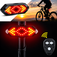Luz de seguridad inteligente para bicicleta con control remoto inalámbrico