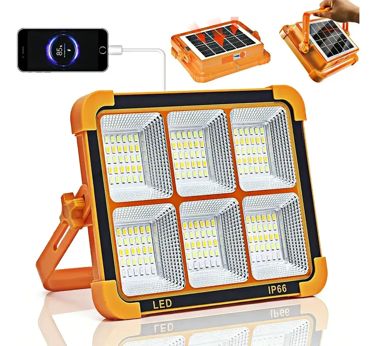 REFLECTOR CON PANEL SOLAR