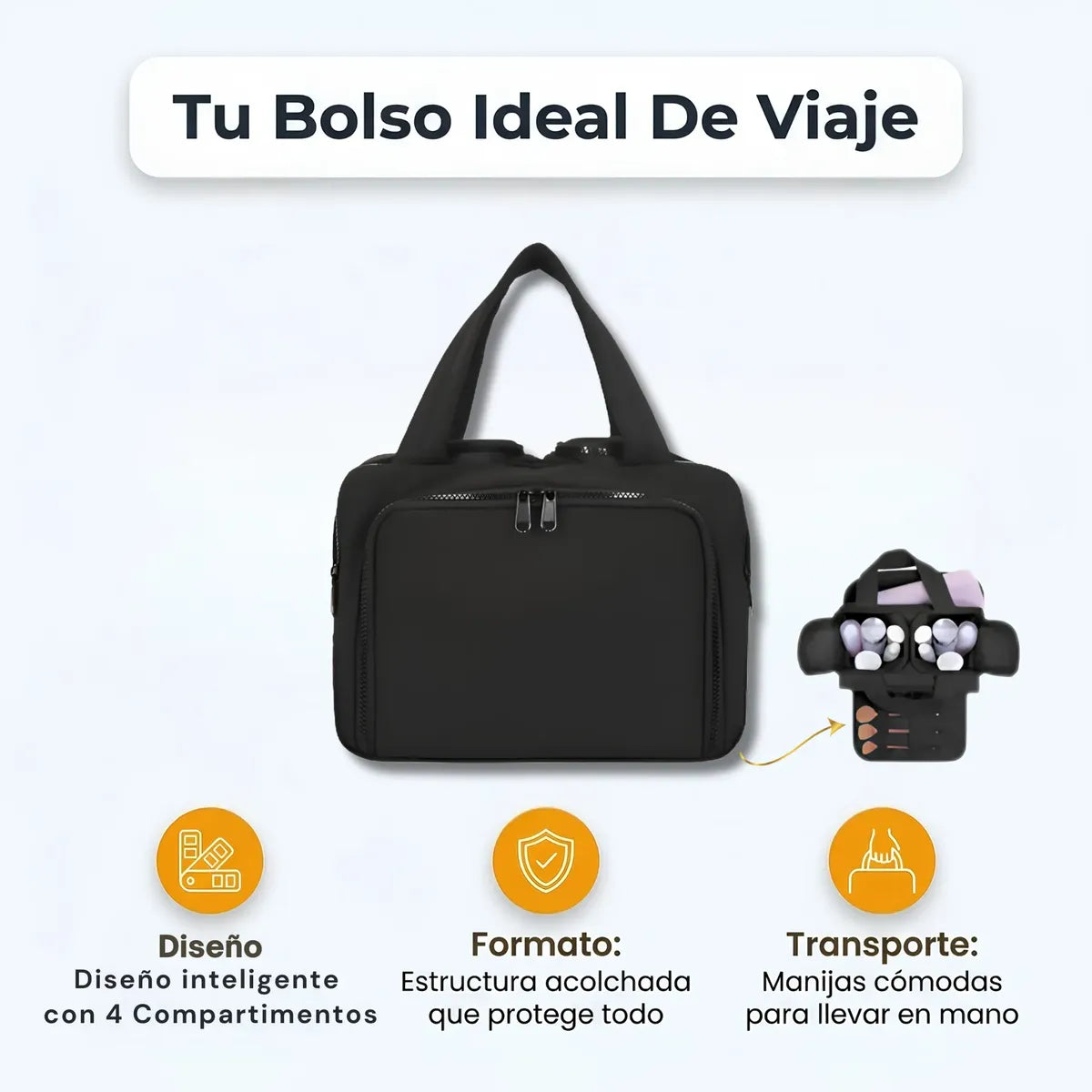 Organizador de cosméticos viaje