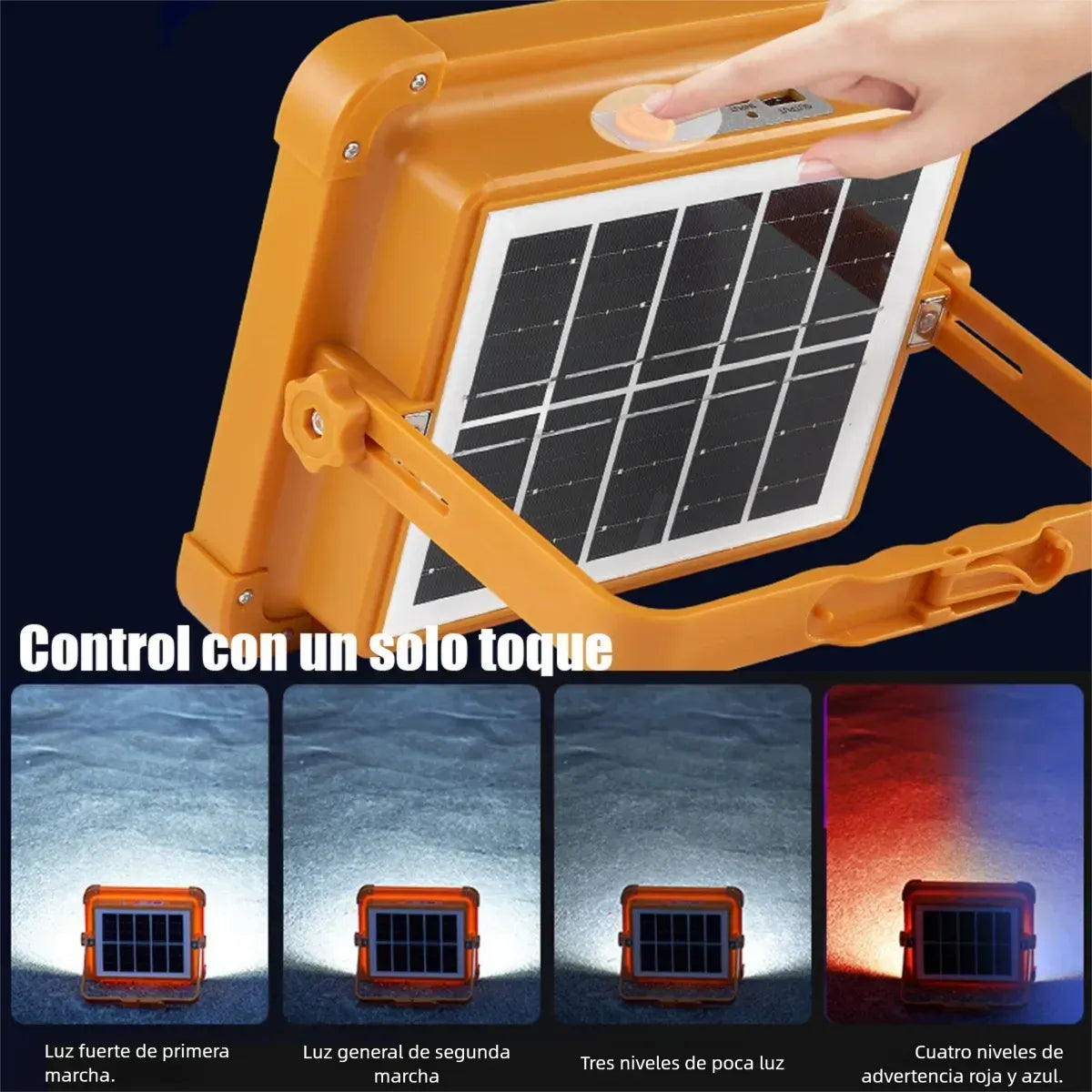 REFLECTOR CON PANEL SOLAR