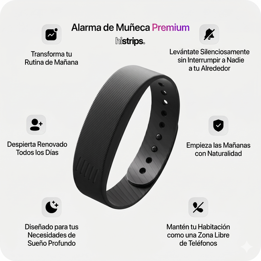 Alarma y reloj de muñeca premium