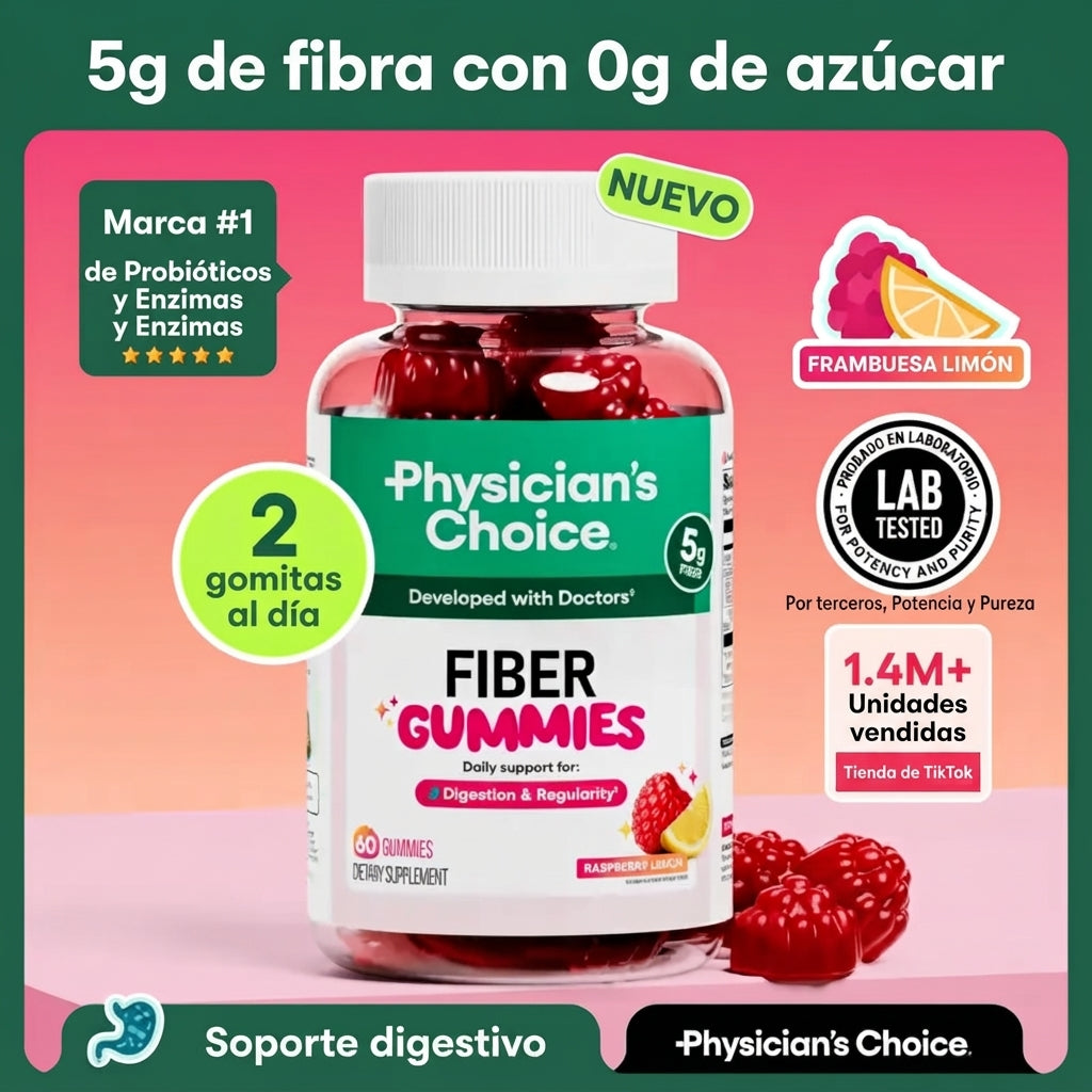 Fiber Gummies para la salud digestiva