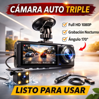3 EN 1 FULL HD – DELANTERA / TRASERA / INTERIOR