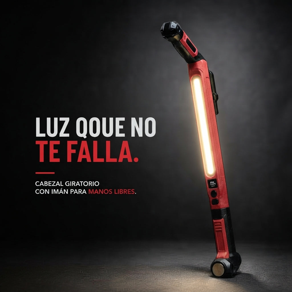 Lámpara de Trabajo LED Magnética y Recargable