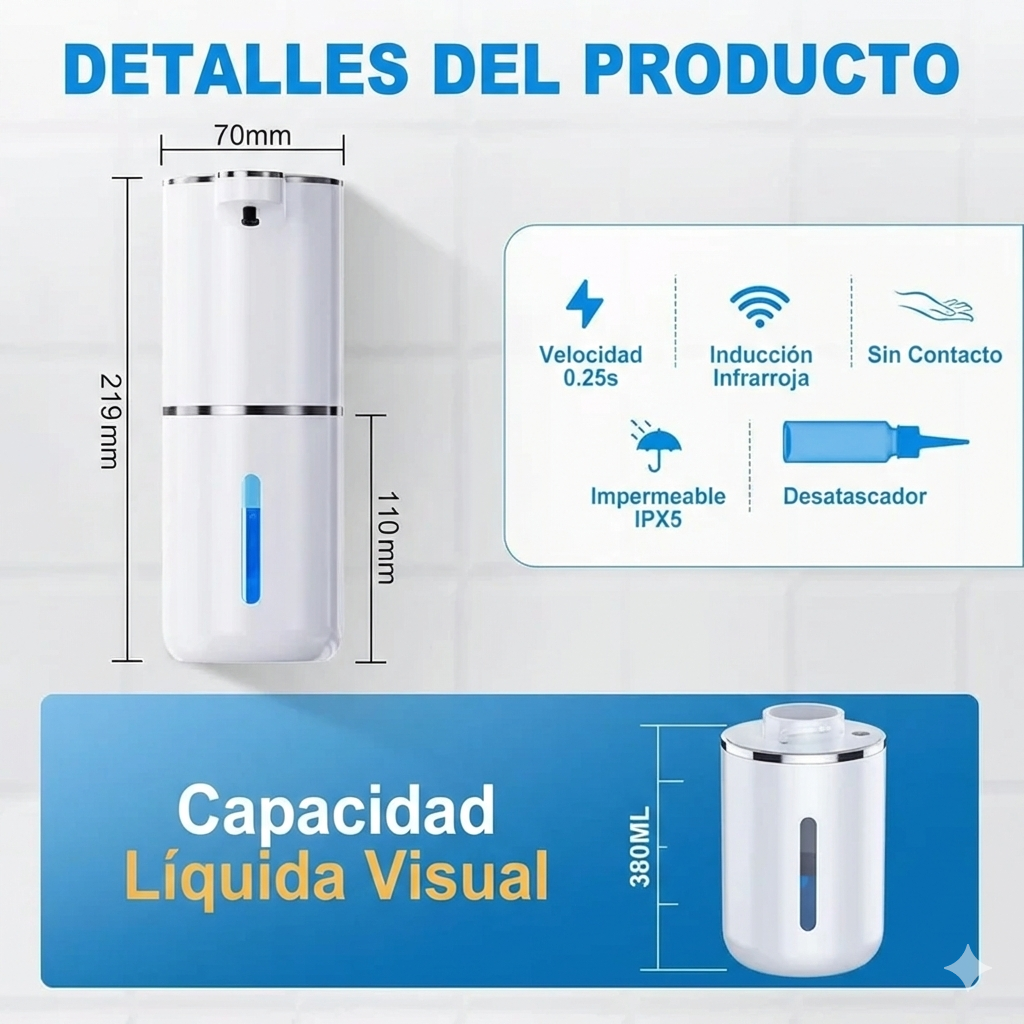 Dispensador de Jabón Premium Automático