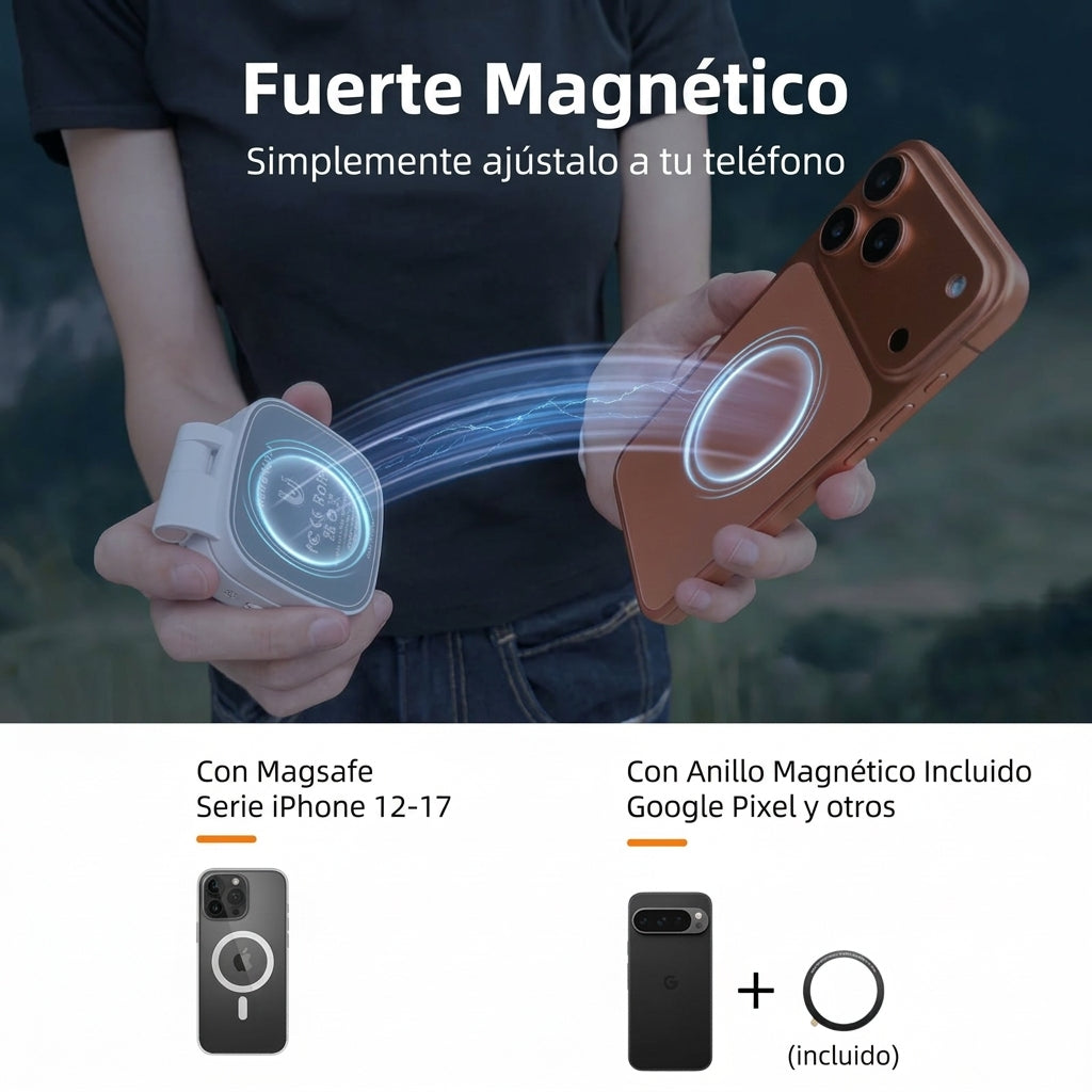 Aro de luz magnético para móvil