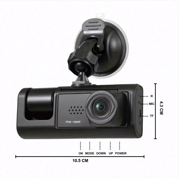 3 EN 1 FULL HD – DELANTERA / TRASERA / INTERIOR