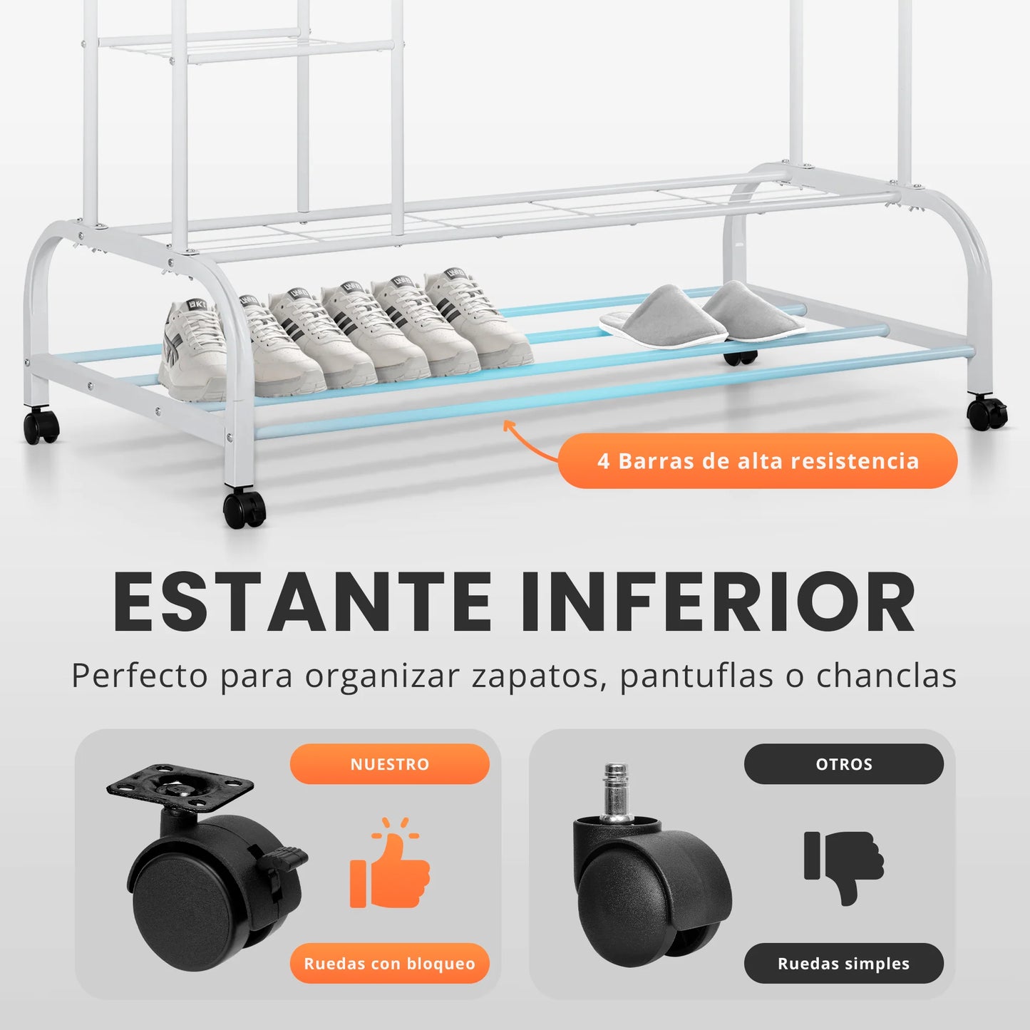 Perchero Doble Colgador Organizador