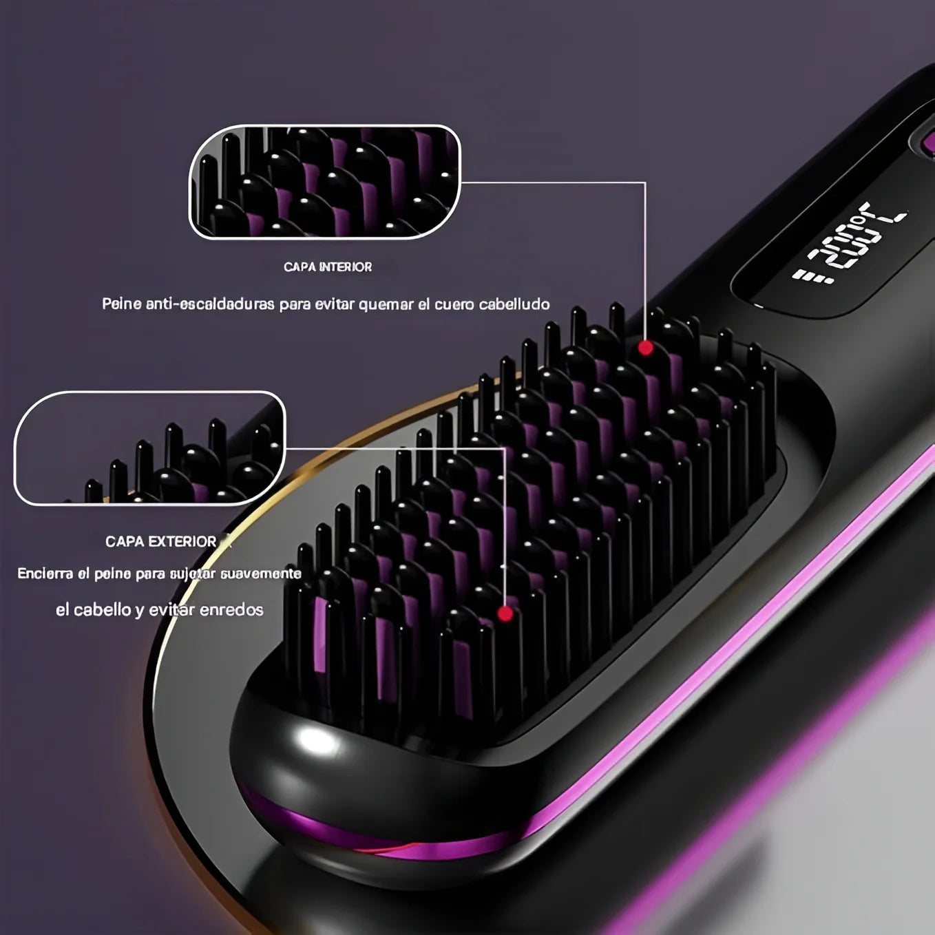 El PRIMER cepillo alisador inteligente para cabello corto