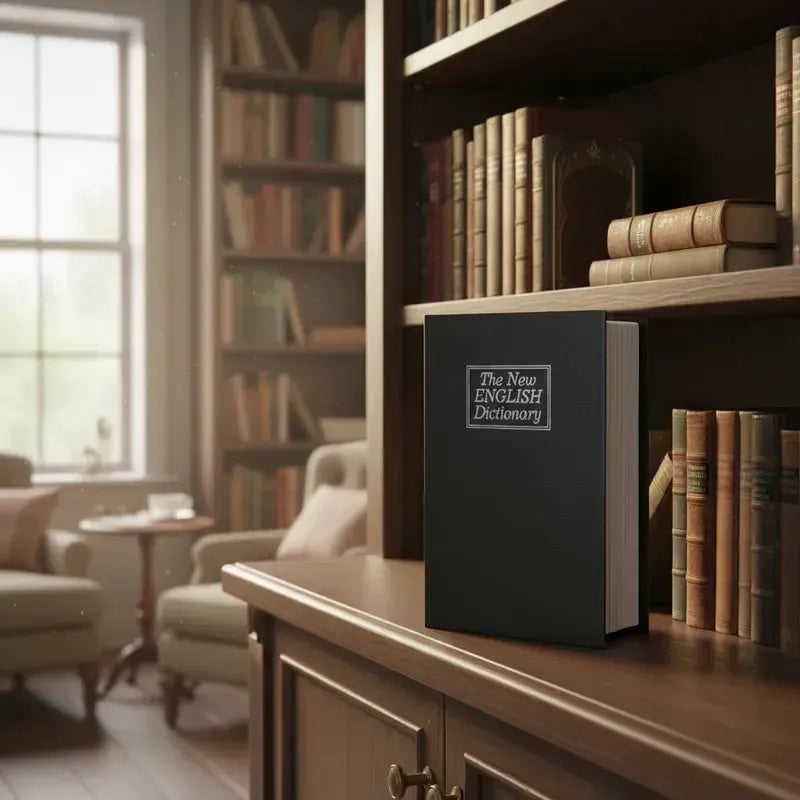Caja Fuerte Oculta en Forma de Libro Negro
