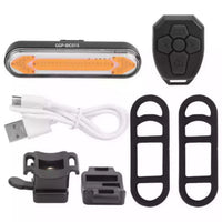 Luz de seguridad inteligente para bicicleta con control remoto inalámbrico
