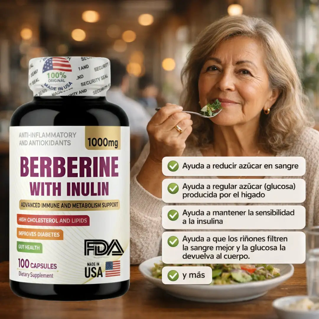 NUEVA PRESENTACION BERBERINE 2.0 1000mg- 100 CAPSULAS