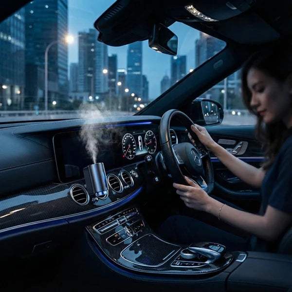 Humidicador Inteligente para Carro + Esencias Premium (Hasta 3 Meses de Aroma)