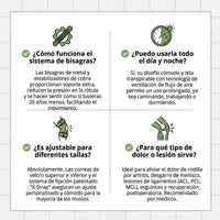 2 Rodilleras ortopédicas