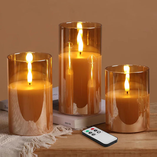 Flammea™ Set Premium de 3 Velas LED Decorativas