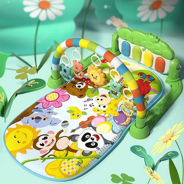 PlayTune™ Montessori 4 en 1 – Gimnasio Sensorial con Piano Musical