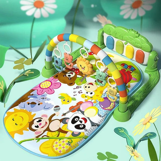 PlayTune™ Montessori 4 en 1 – Gimnasio Sensorial con Piano Musical