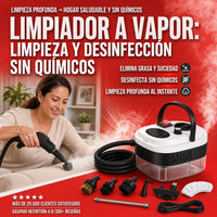 LIMPIADOR A VAPOR MULTIUSOS 9 ACCESORIOS