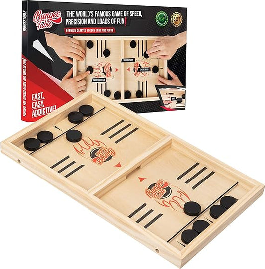 Juego de Hockey de Mesa con Catapulta – Diversión Familiar en Segundos