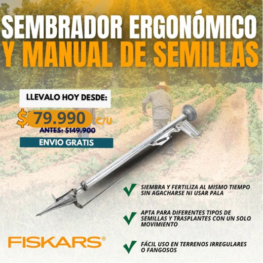 Sembrador ergonomico Pro®️¡Olvídate de Sembrar a Mano!